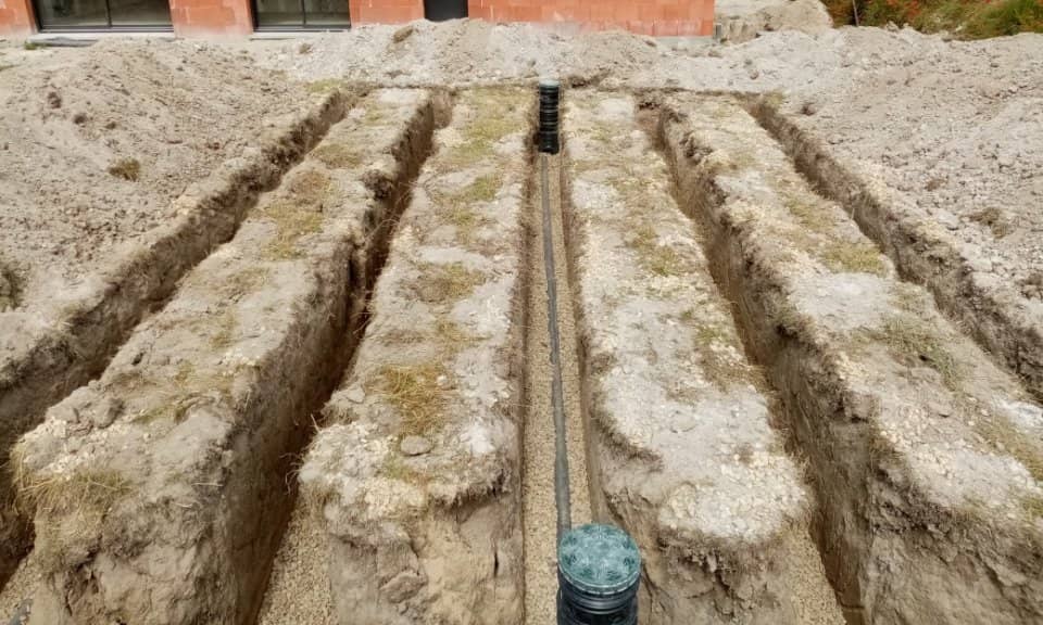 Travaux d'assainissement dans la Marne