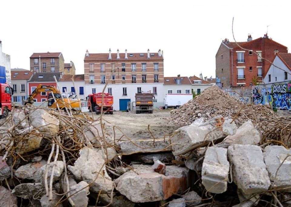 Travaux de démolition dans la Marne